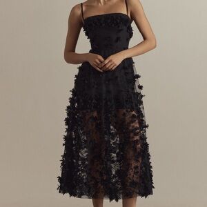 Helsi ‘Audrey’ Square Neck Floral Appliqué Dress